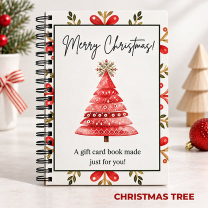 🔥 Last Day 50% OFF 🔥 Christmas Gift Card Book – 12 Gift Card Pages & Personal Message Holder